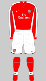 arsenal 2008-09 alternate kit for away games