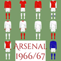 arsenal 1966-67 kit variantions