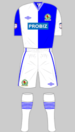 blackburn rovers sponsored home kit 2012-13