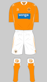 blackpool 2010-11 home kit