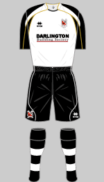 darlington fc 2009-10 home kit