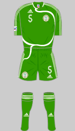 nigeria 2007 womens world cup 1st kit