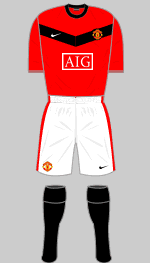 manchester united 2009-10 home kit