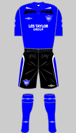 peterhead fc 2009-10 home kit